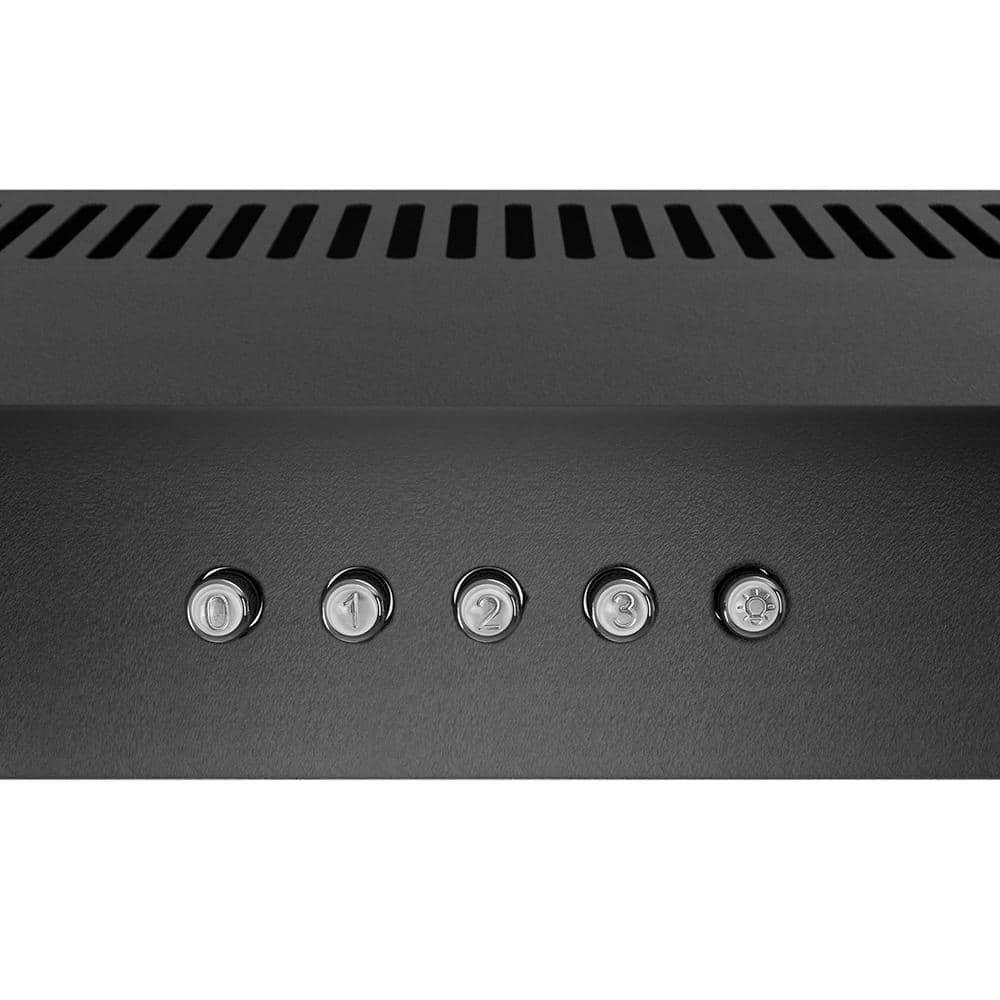 Streamline 30" Black Stainless Steel Under Cabinet Range Hood with LED Light
