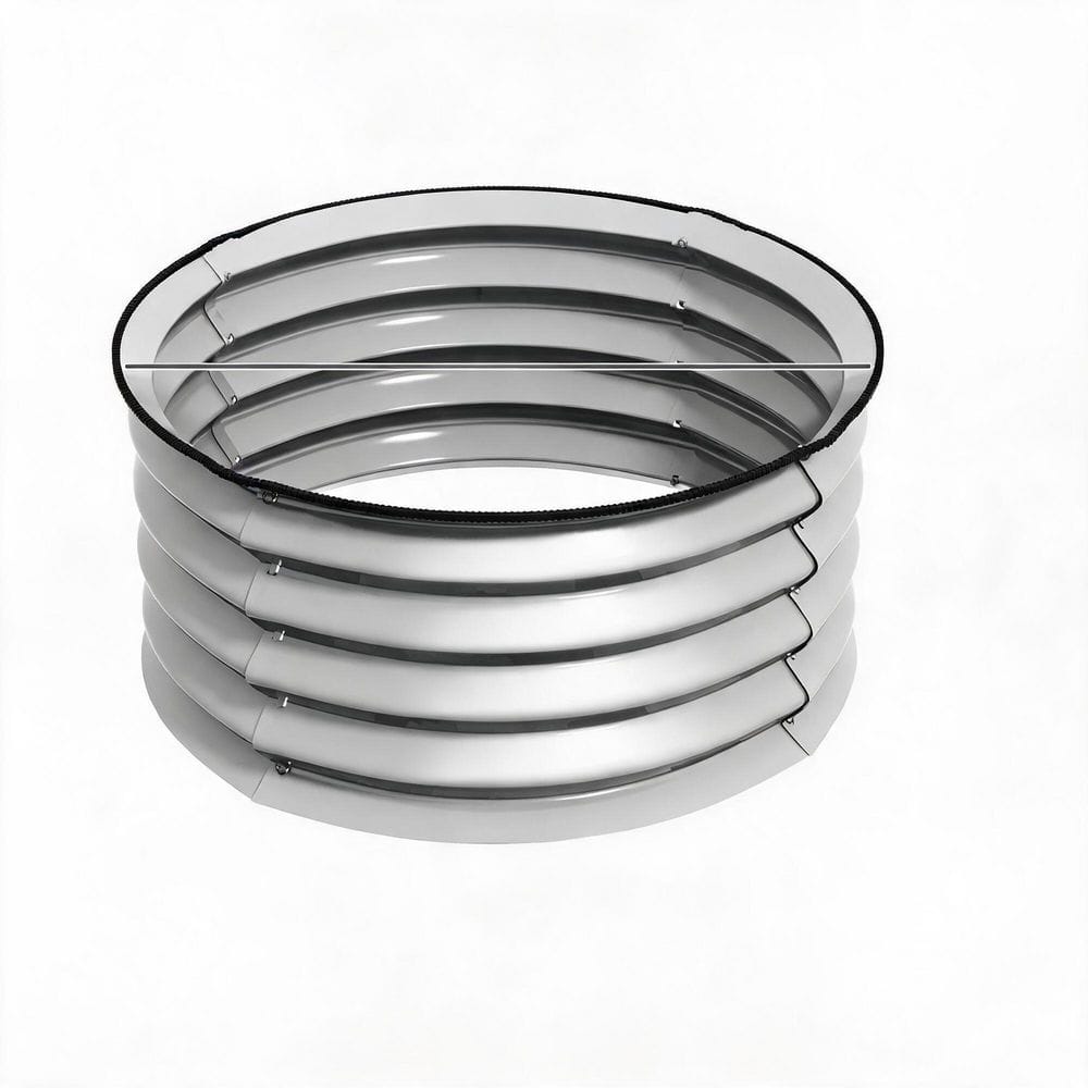 Silver Galvanized Steel Round Raised Garden Bed Planter Box with Safety Edging (23.5 in. L x 23.5 in. W x 11.75 in. H) price history on PriceWatchPro