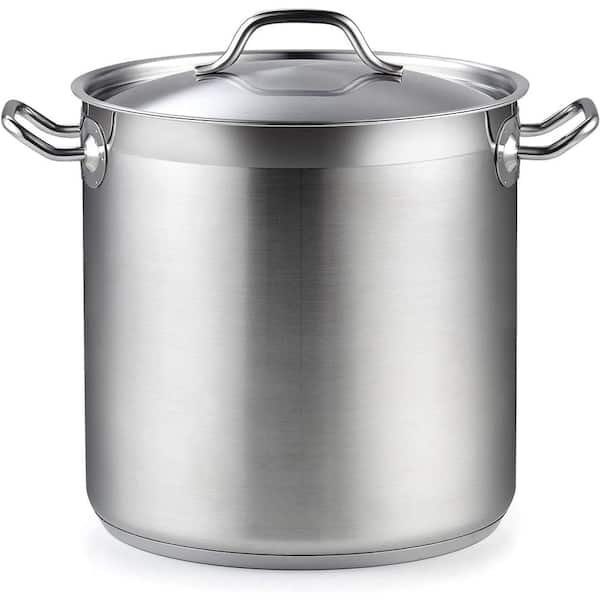Professional Large Pot Pan Stainless Steel Stock Restaurant Home Kitchen  Cooking