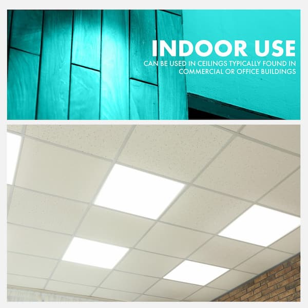 Simply Conserve 2 ft. x 2 ft. 3125/3750/5000 Lumens Integrated LED Panel Light 3500K/4000K/5000K Field Selectable Lumens and Color Temp