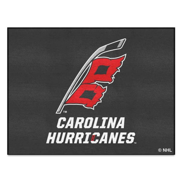 FANMATS Carolina Hurricanes All-Star Black 34 in. x 42.5 in. Area Rug