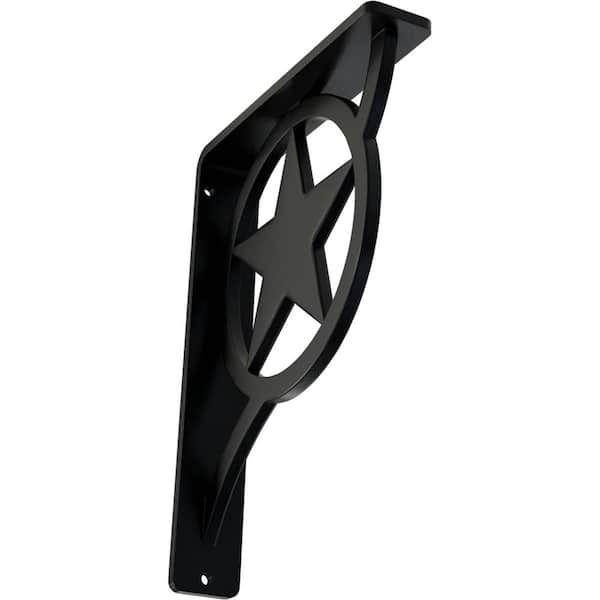 Ekena Millwork 1-1/2 in. x 8 in. x 5-1/2 in. Wrought Iron Single Center Brace Austin Bracket