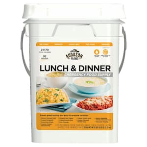 AUGASON FARMS 4 Gal. Pail Lunch and Dinner Variety Pail Emergency Food ...