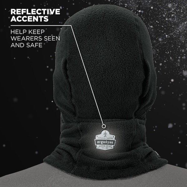 Ergodyne N-Ferno 6823 Black Balaclava Face Mask 16823 - The Home Depot