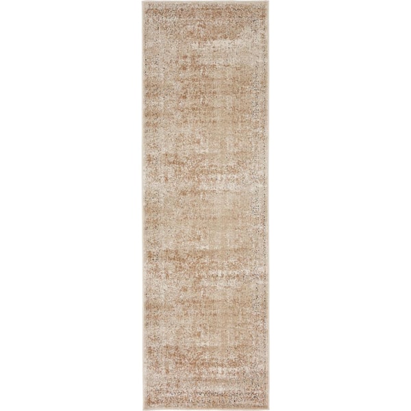 Unique Loom Chateau Jefferson Beige 2' 2 x 6' 7 Runner Rug 3135985 ...