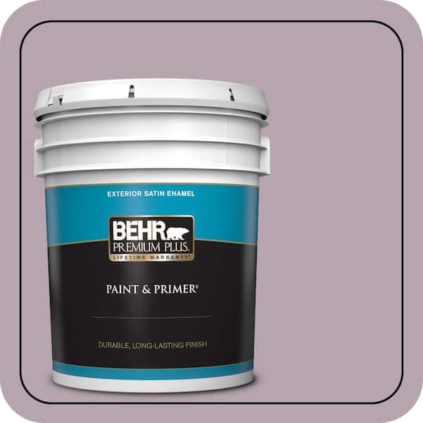 BEHR PREMIUM PLUS 5 gal. #690F-4 Midsummer Dream Satin Enamel Exterior Paint & Primer