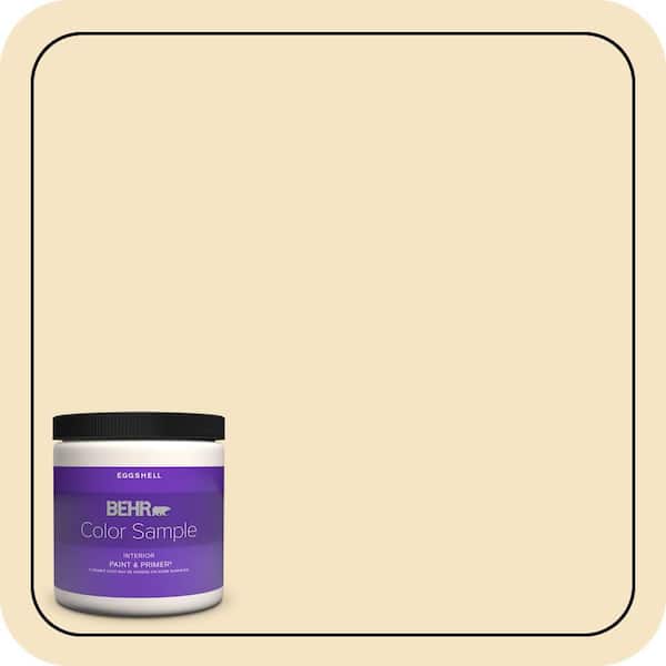 BEHR PREMIUM PLUS 8 oz. #330C-2 Lightweight Beige Eggshell Enamel Interior Paint & Primer Color Sample