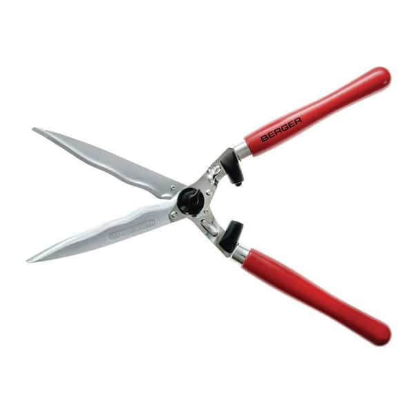 24 in. x 12 in. Hedge Wavy Blade Shear, Wood Handles