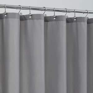 72 in. W x 84 in. L Waterproof Fabric Shower Curtain in Grey