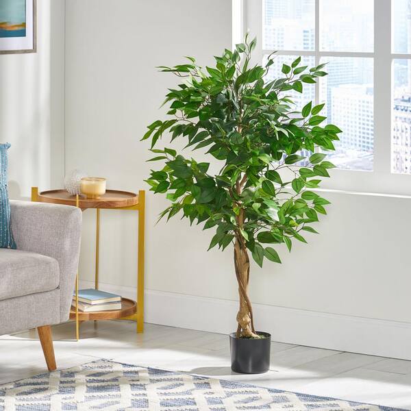 Noble House Murdock 4 ft. Green Artificial Ficus Tree 94265
