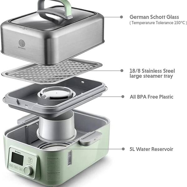Bear Steamer Foldable Electric Cooking Pot - 1.2L Portable Cooker With ...