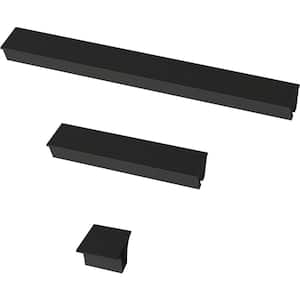 Inclination Adjusta-Pull Adjustable 2 to 8-13/16 in. (51-224mm) Modern Matte Black Cabinet Drawer Pull