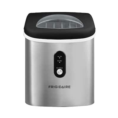 26 lb. Freestanding Ice Maker in Stainless Steel