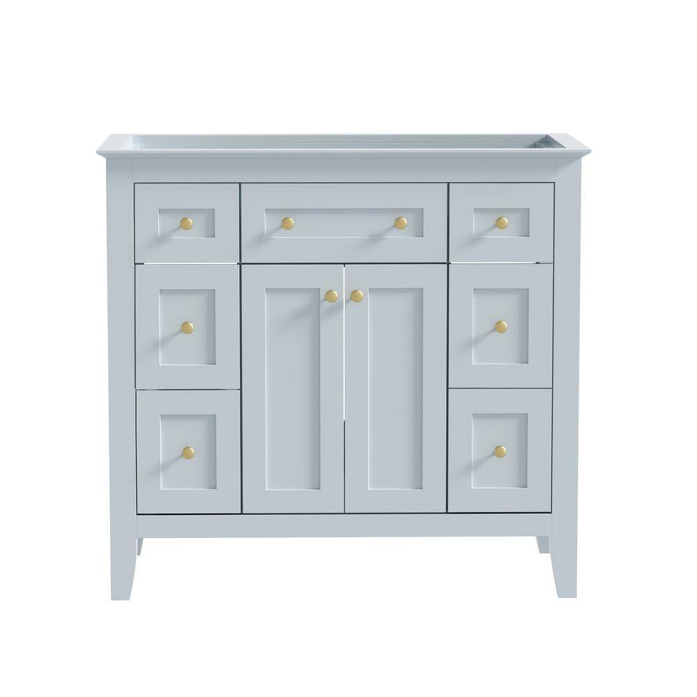 35.51 in. W x 17.83 in. D x 33.38 in. H Bath Vanity Cabinet without Top in 
