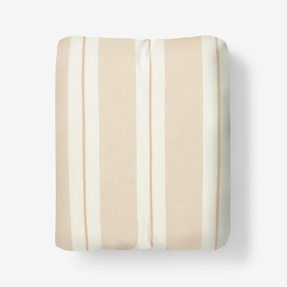 Wide Stripe T200 Yarn Dyed Gold Cotton Percale Twin Fitted Sheet price history on PriceWatchPro