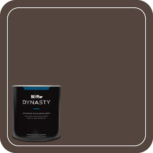 BEHR DYNASTY 1 qt. #HDC-MD-13 Rave Raisin One-Coat Hide Satin Enamel Interior Stain-Blocking Paint and Primer