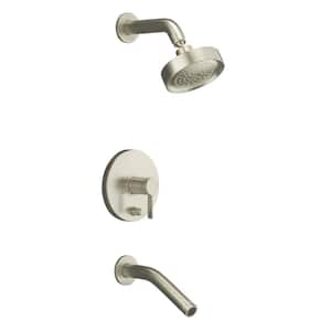Stillness 1-Handle Single-Spray Tub and Shower Faucet Trim Only in Vibrant Brushed Nickel (Valve Not Included)
