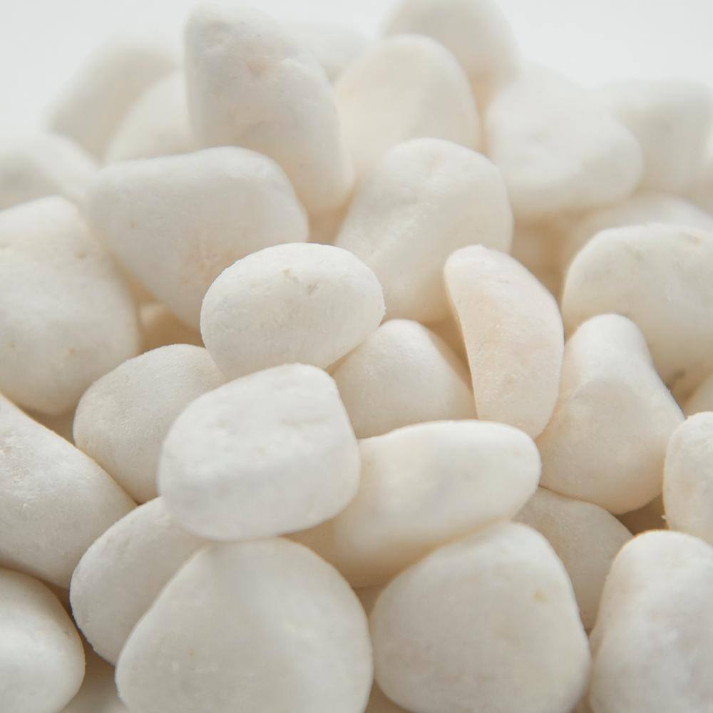 Himalaya White Marble 0.5 cu. ft. Natural Pebbles