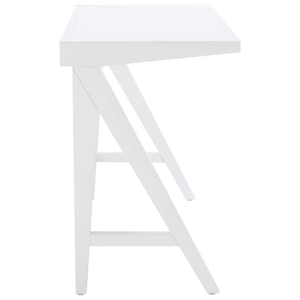 Ripley White Mahogany Writing Desk with Drawer