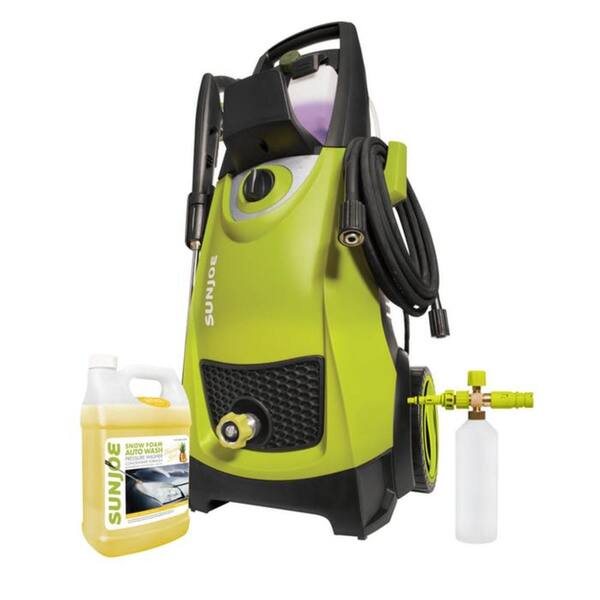 Sun Joe 2030 MAX PSI 1.76 GPM Electric Pressure Washer Plus Foam Cannon Starter Bundle
