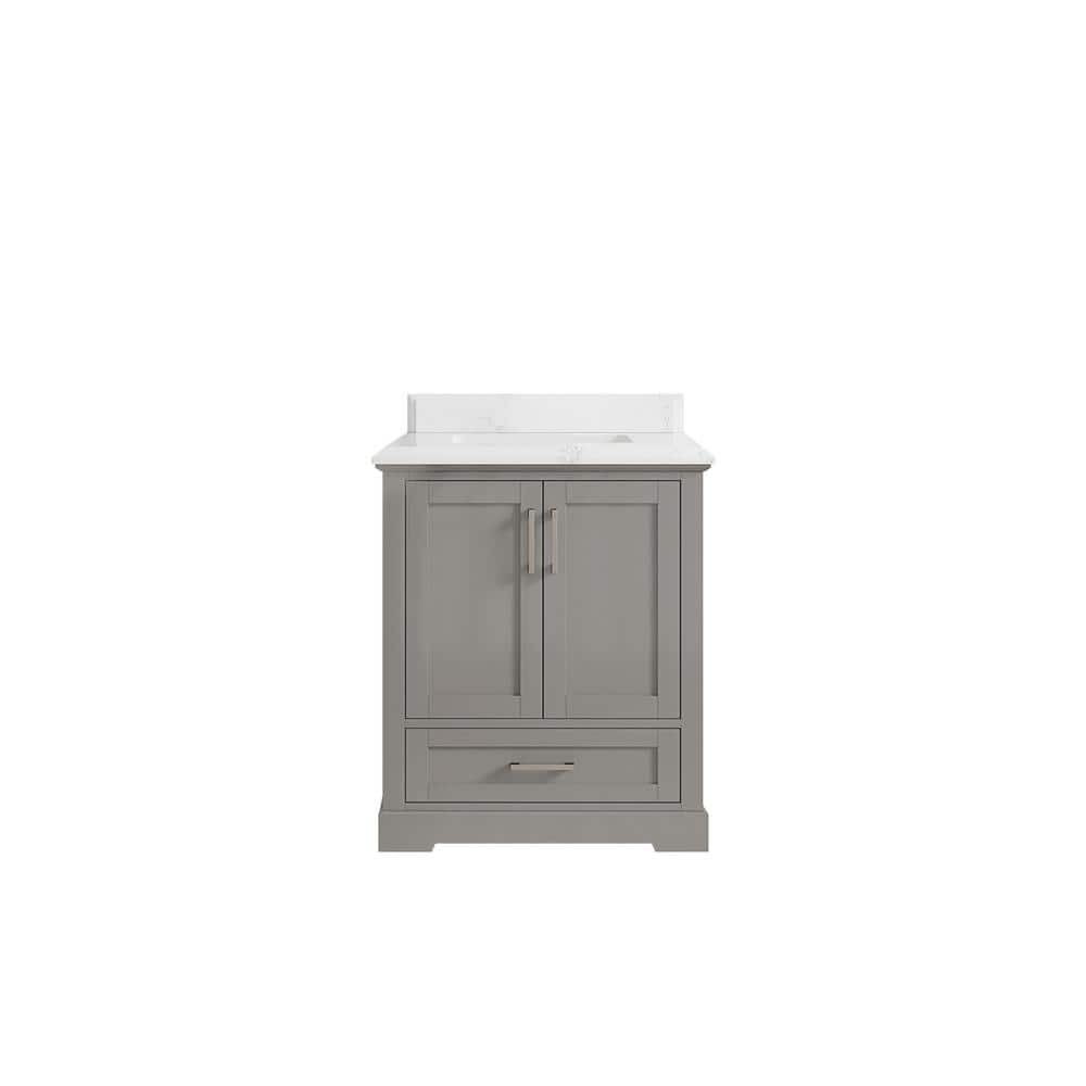 Boston 30 in. W x 22 in. D x 36 in. H Bath Vanity in Elephant Gray with 1.5 in. Empira Quartz Top price history on PriceWatchPro