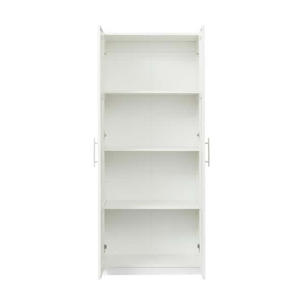 IDANÄS High cabinet w gls-drs and 1 drawer, white, 317/8x153/8x831