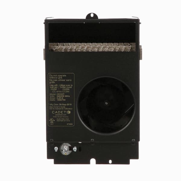 240/208-volt 1,000/750-watt Com-Pak In-wall Fan-forced Replacement Electric Heater Assembly with Thermostat