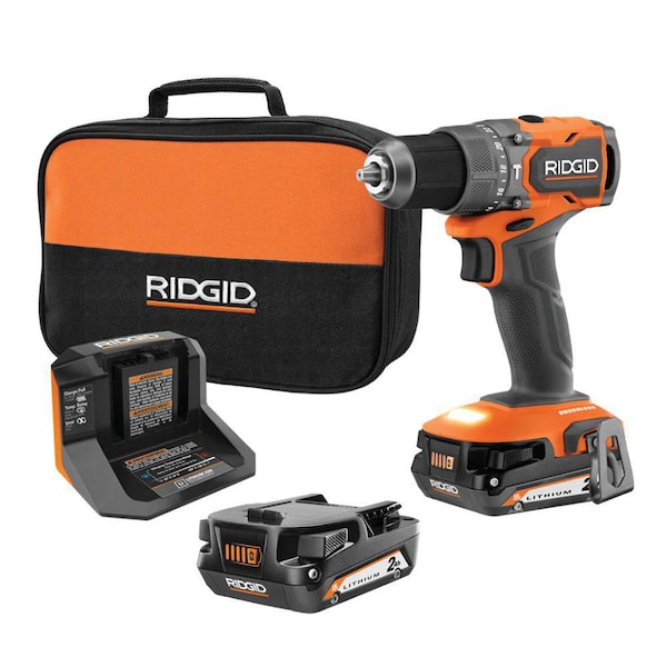 18V SubCompact Brushless Cordless 1/2 in. Hammer Drill Kit with (2) 2.0 Ah Batteries, Charger, and Bag