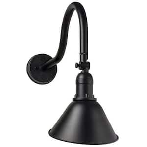 120v Black Hardwired Outdoor Weather Resistant Spotlight with No Bulbs Included