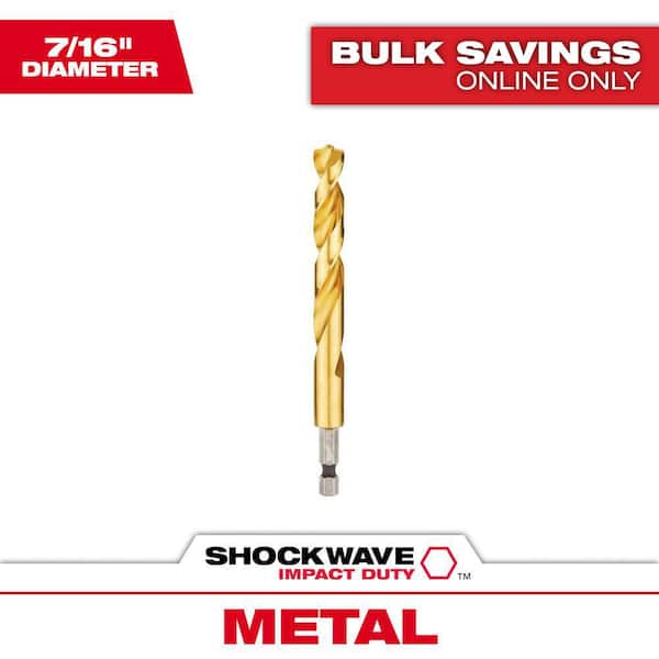 Milwaukee SHOCKWAVE 7/16 in. Titanium Twist Drill Bit