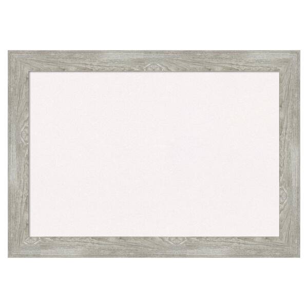 Amanti Art Dove Greywash Narrow White Corkboard 28 in. x 20 in ...