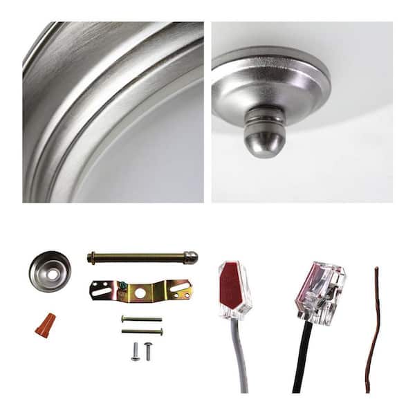 Luminosa 13 in. 2-Light Brushed Nickel Flush Mount LT1010