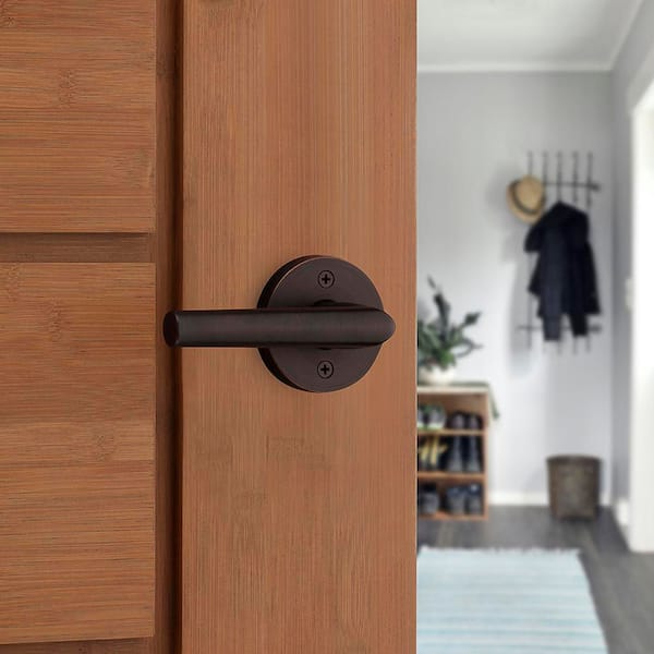 Kwikset Milan Venetian Bronze Round Hall/Closet Reversible Door