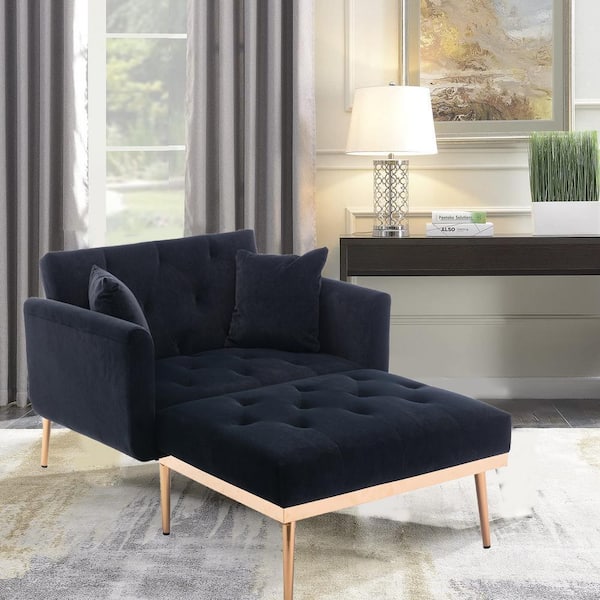 Small velvet online chaise