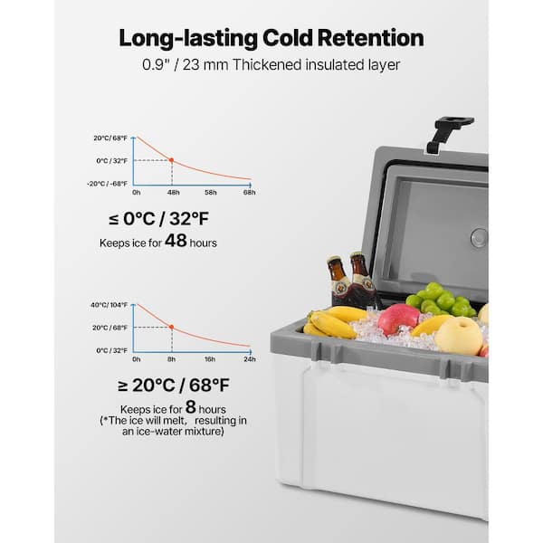 RTIC 52 Qt Viva 25QT Portable Rotomolded Hard Cooler, Heavy Duty