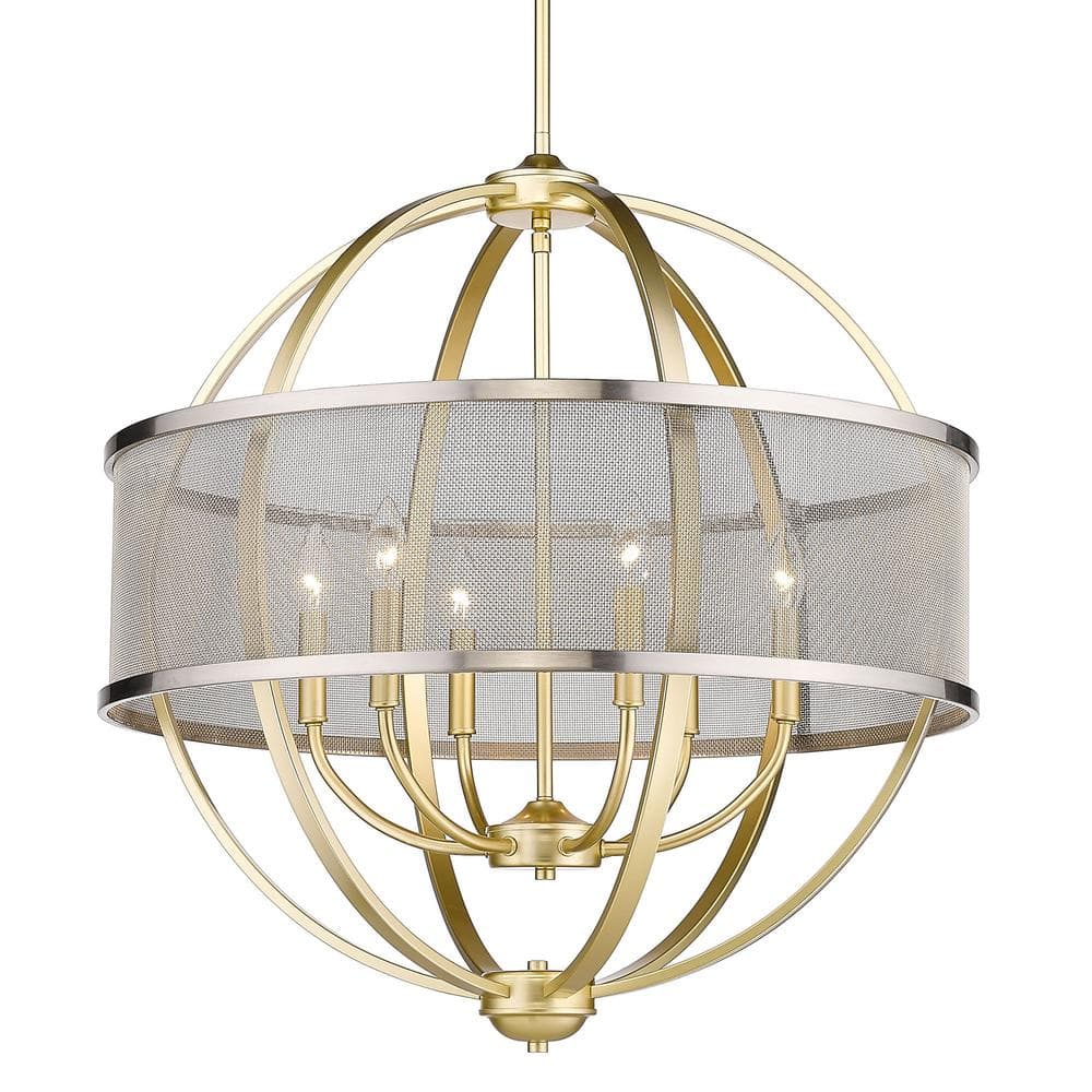 Colson 6-Light Olympic Gold Globe Chandelier price history on PriceWatchPro