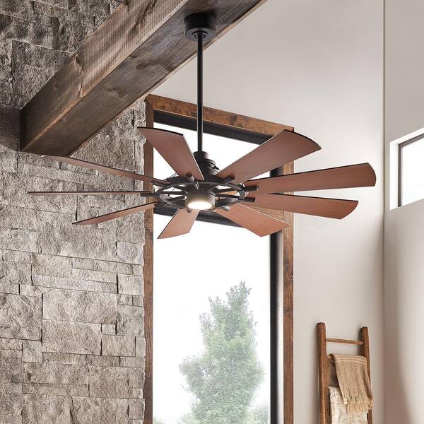 Kichler 18-Inch Ceiling Fan Down Rod - Burnished Antique Brass Extension Rod For 10-Foot Ceilings