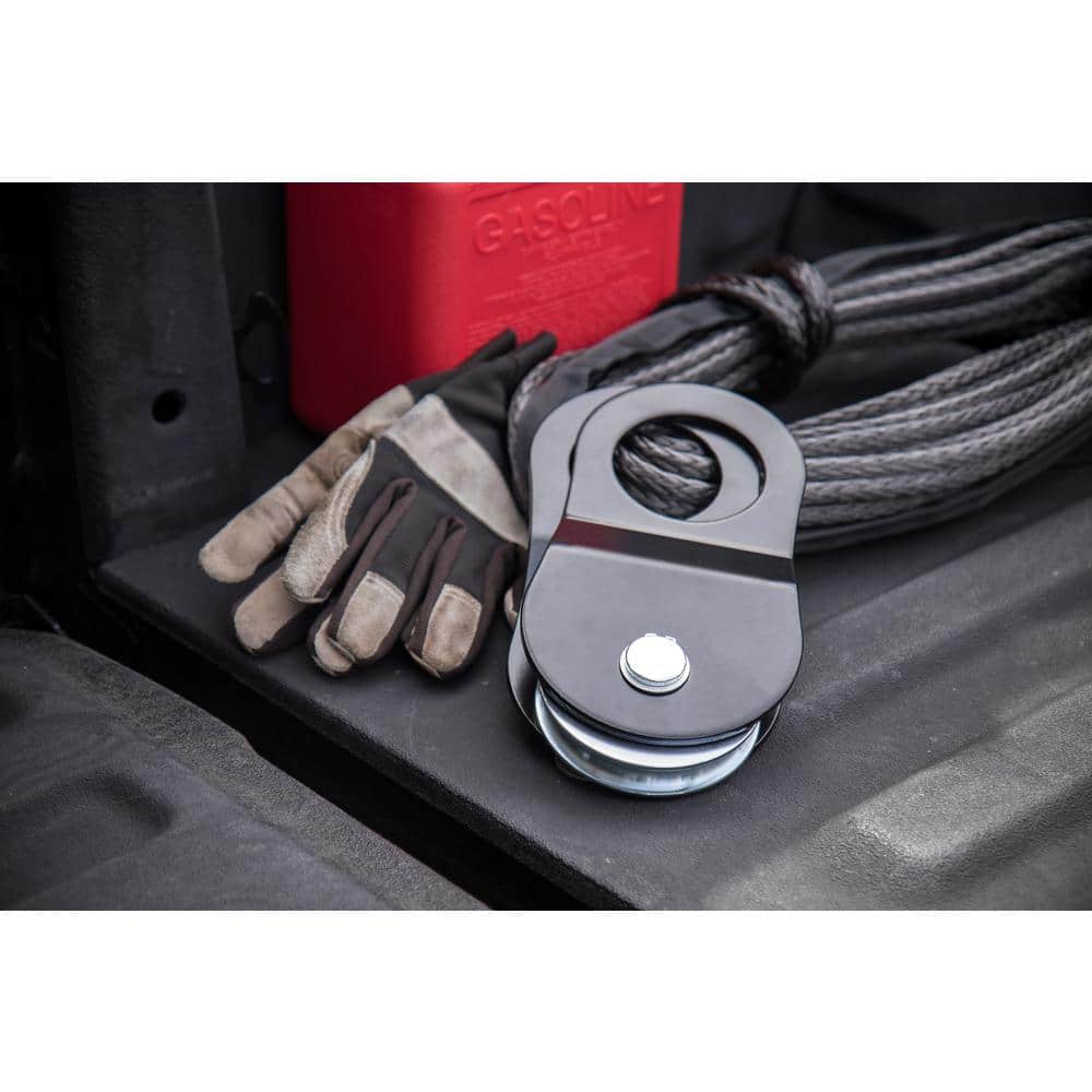 Champion 15,000 lb Black Stainless Steel Snatch Block