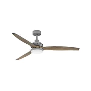 ARTISTE 60 in. Indoor/Outdoor Integrated LED Graphite Ceiling Fan with Remote Control