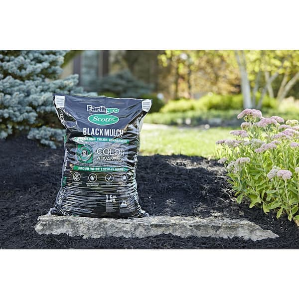 1.5 cu. ft. Black Wood Shredded Bagged Mulch