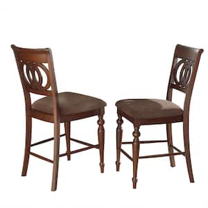 Dolly 43 in. Brown Counter Chair (Set of 2)