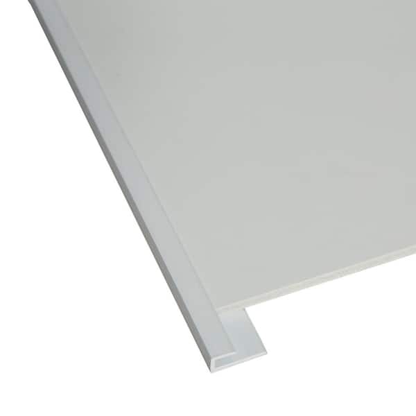 PALISADE Dusty Pearl 94 in. Vinyl Backsplash Accessory J Trim(5