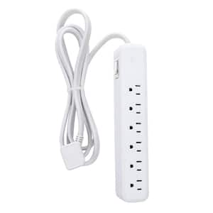 Designer Series 6 ft. 6-Outlet Power Strip, White