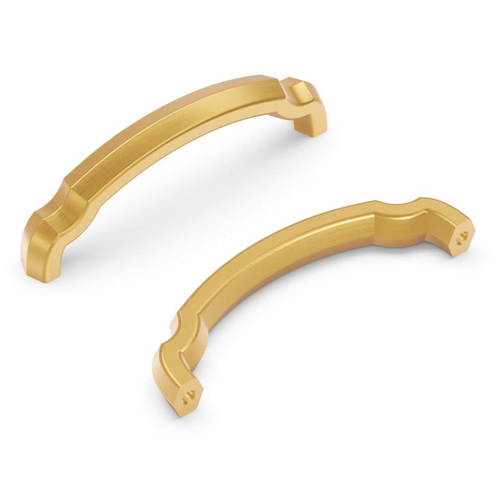 Veranda 3-3/4 in. (96 mm) Center-to-Center Brushed Golden Brass Cabinet Pull (10-Pack) price history on PriceWatchPro