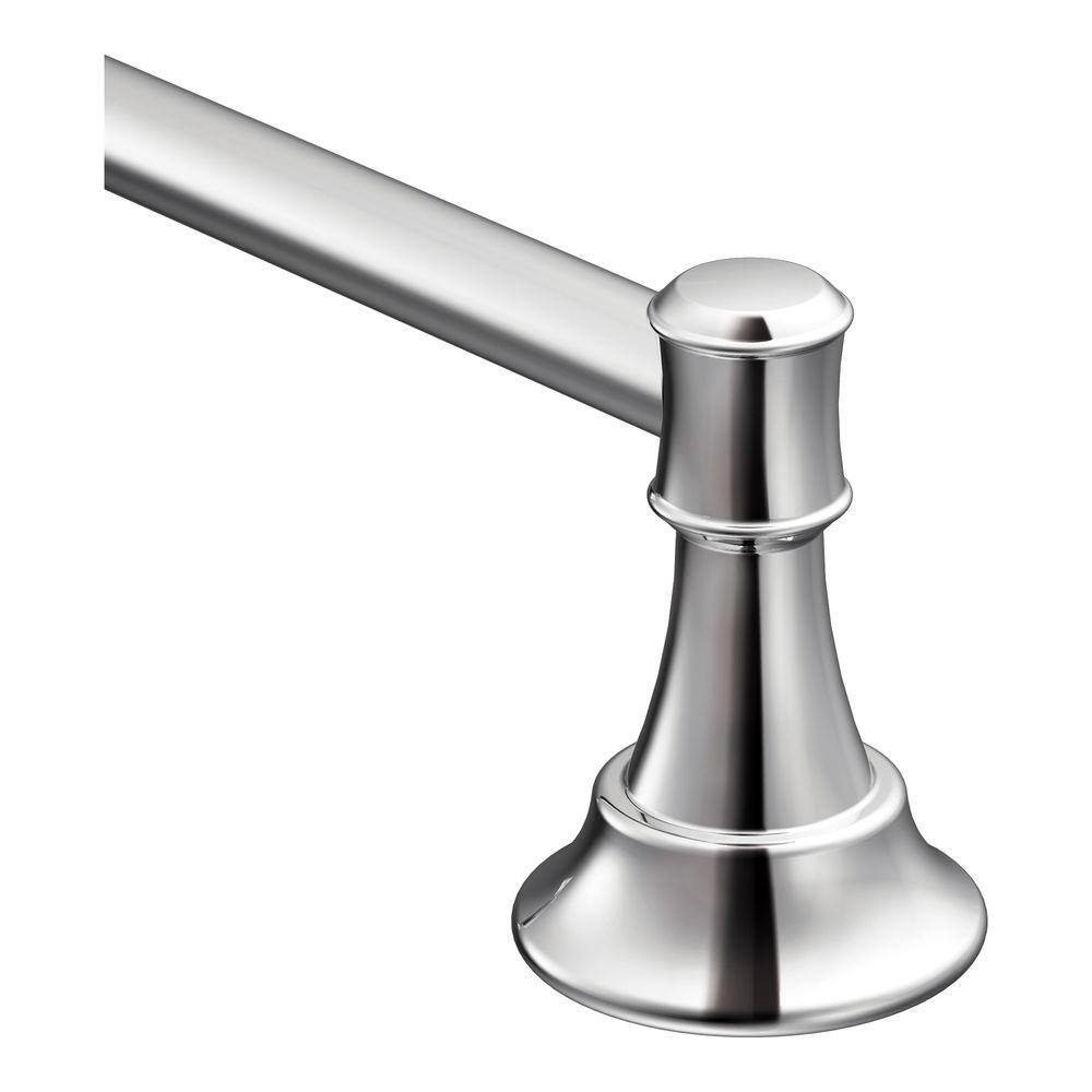 MOEN Ashville 24 in. Towel Bar in Chrome DN7924CH - The Home Depot