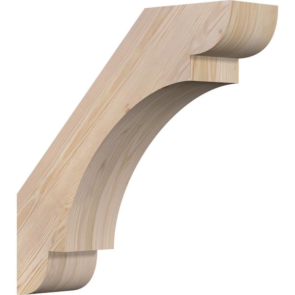 Ekena Millwork 5 1/2"W x 22"D x 22"H Olympic Smooth Knee Brace, Douglas Fir