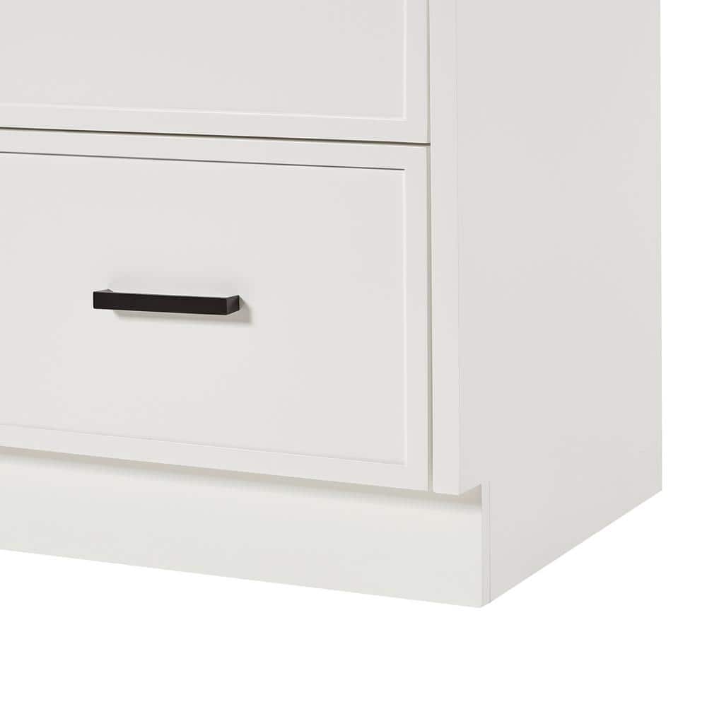 Kelly White Solid Wood Single Bath Vanity with Quartz Top