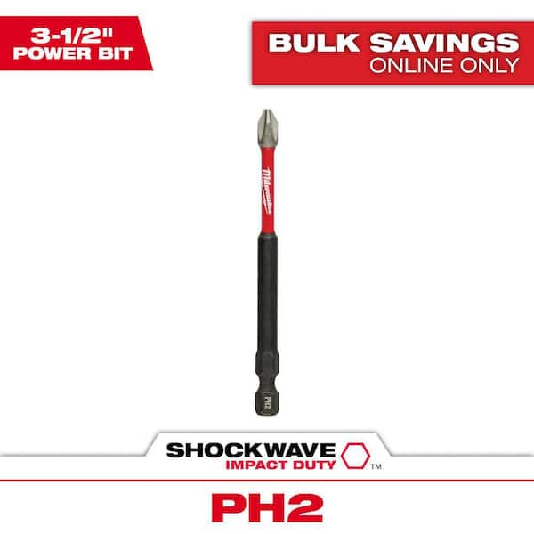 SHOCKWAVE Impact Duty 3-1/2 in. Phillips #2 Alloy Steel Screw Driver Bit (1-Pack)