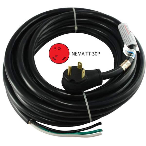 Conntek 45 ft.10/3 RV 30 Amp TT-30P Power Cord to Hard Wire