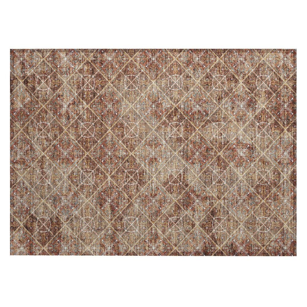 Chantille Machine Washable Indoor/Outdoor Abstract ACN2692 Paprika 2 ft. x 3 ft. Accent Rug price history on PriceWatchPro